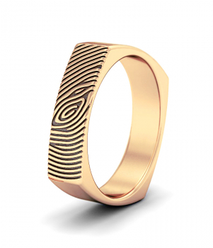 Кольцо с отпечатком пальца (Мод. 228)